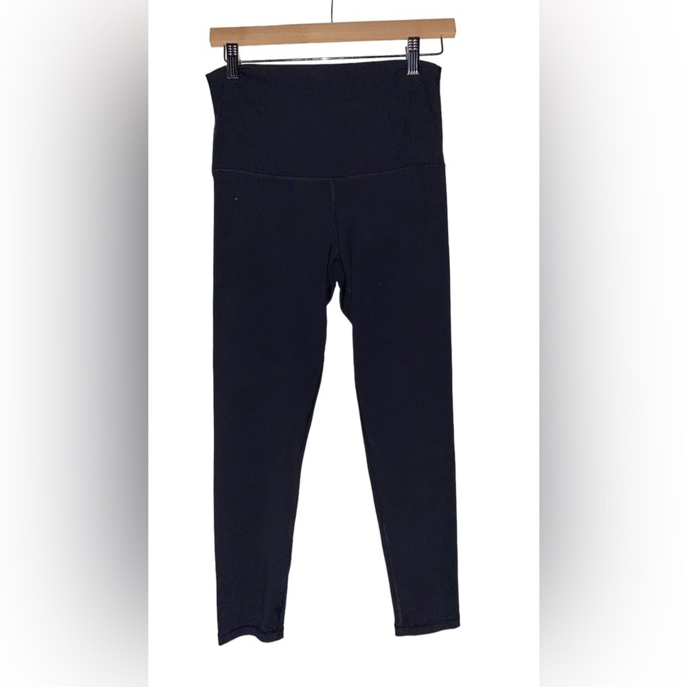 Ingrid & Isabel Women Maternity Over Belly Capri‎ Black Pull On Legging Medium